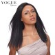 Brazilian Yaki Straight Glueless Lace Front Wig With Baby Hair,7A Grade